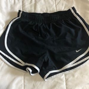 Nike Navy and White Dri Fit Shorts